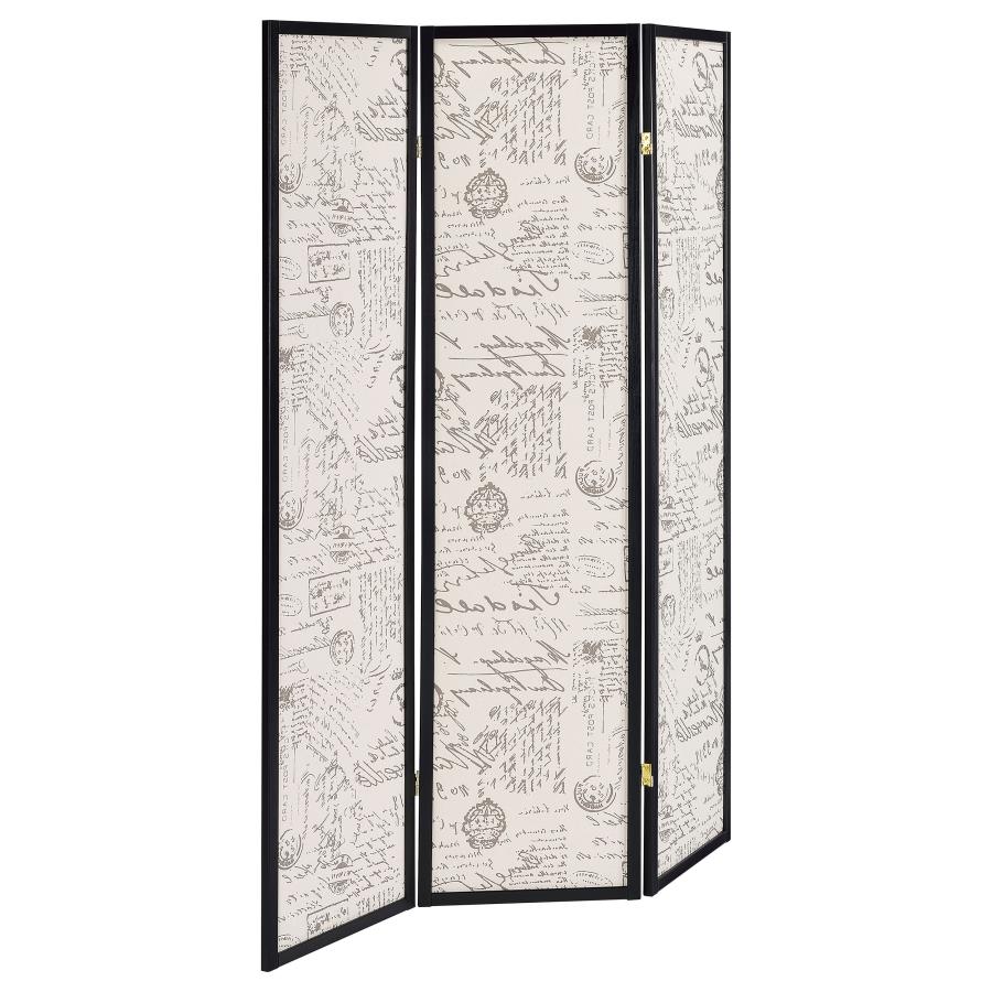 Felice Beige 3 Panel Room Divider - furniture place usa