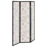 Felice Beige 3 Panel Room Divider - furniture place usa