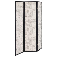 Felice Beige 3 Panel Room Divider - furniture place usa