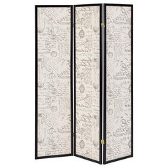 Felice Beige 3 Panel Room Divider - furniture place usa