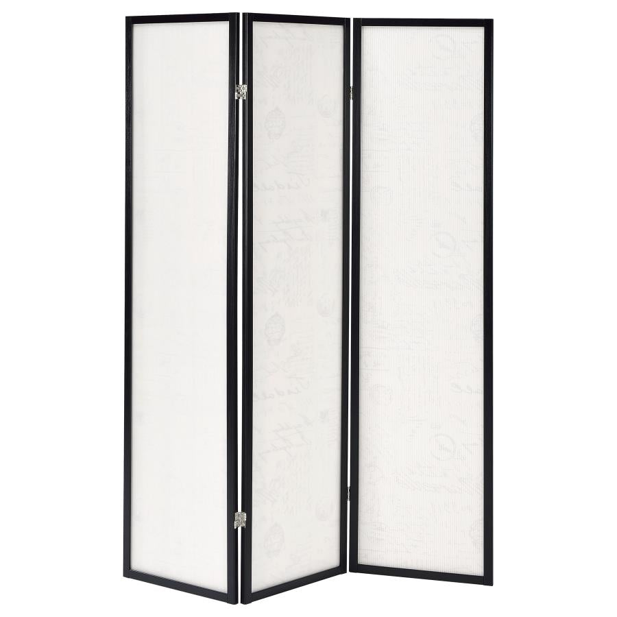 Felice Beige 3 Panel Room Divider - furniture place usa