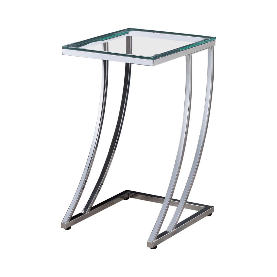 Cayden Silver Side Table - furniture place usa