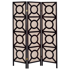 Vulcan Brown 3 Panel Room Divider - furniture place usa