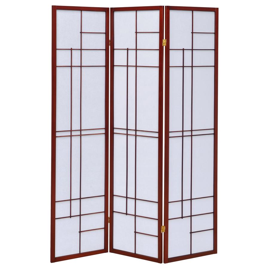 Katerina Brown 3 Panel Room Divider - furniture place usa
