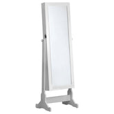Zayas White Jewelry Cheval Mirror - furniture place usa