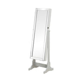 Yvonne Grey Jewelry Cheval Mirror - furniture place usa