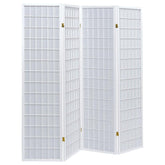 Roberto White 4 Panel Room Divider - furniture place usa
