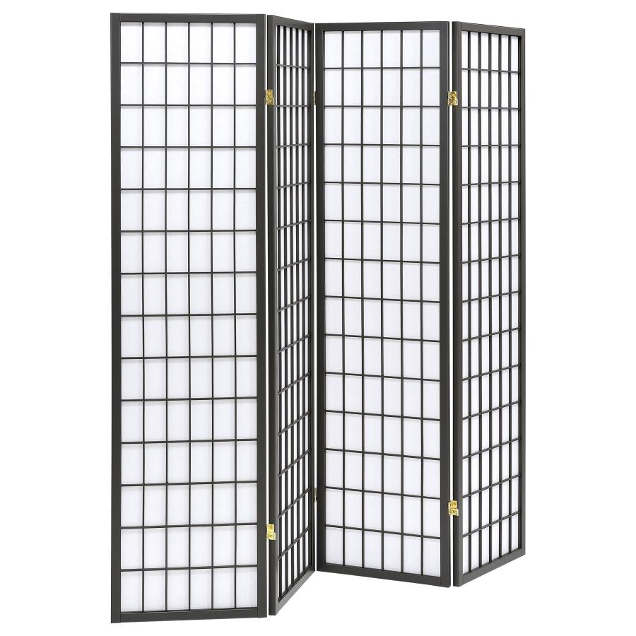 Roberto Grey 4 Panel Room Divider - furniture place usa