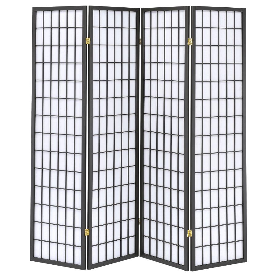 Roberto Grey 4 Panel Room Divider - furniture place usa
