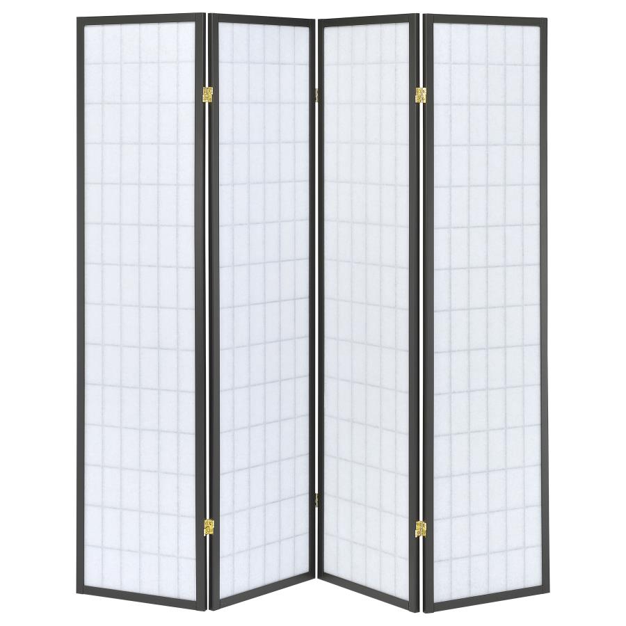 Roberto Grey 4 Panel Room Divider - furniture place usa