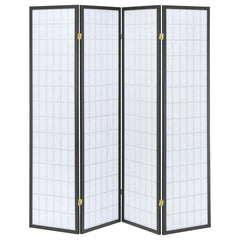 Roberto Grey 4 Panel Room Divider - furniture place usa