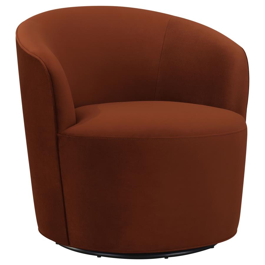 Joyce Orange Swivel Chair - furniture place usa