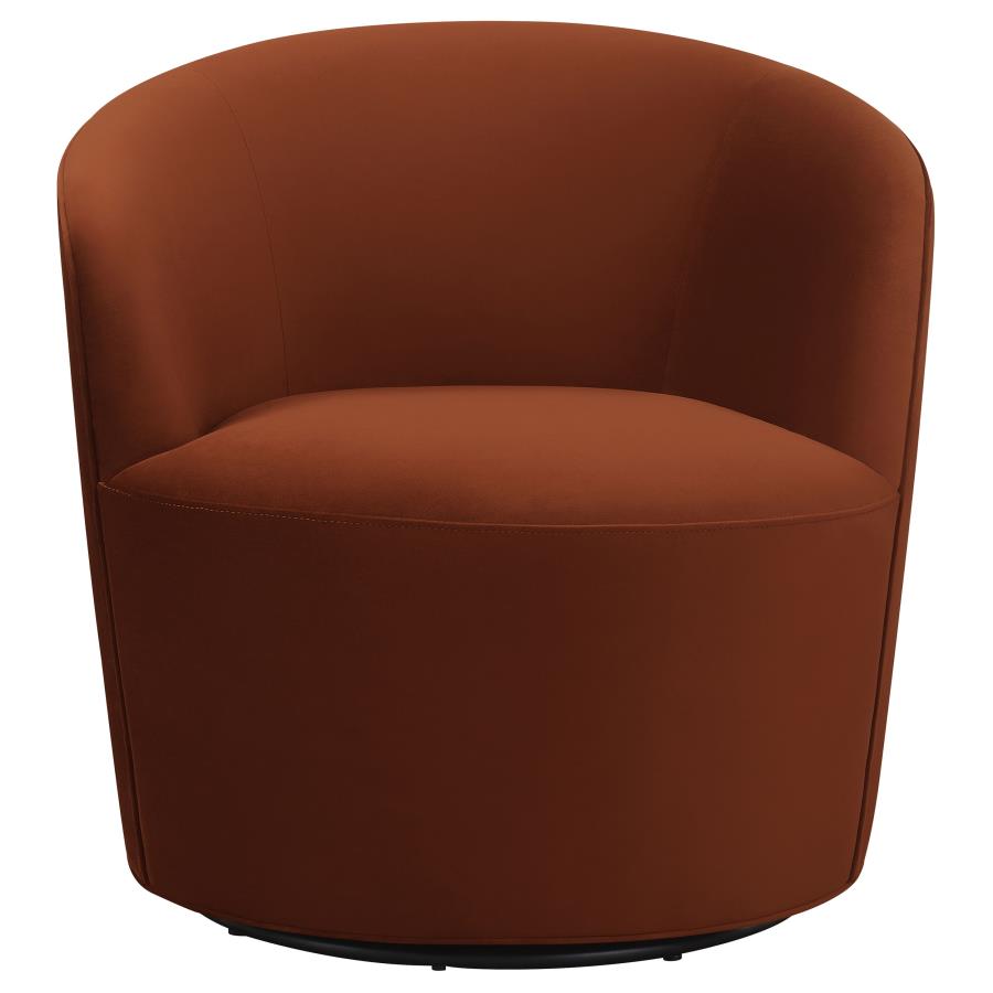 Joyce Orange Swivel Chair - furniture place usa