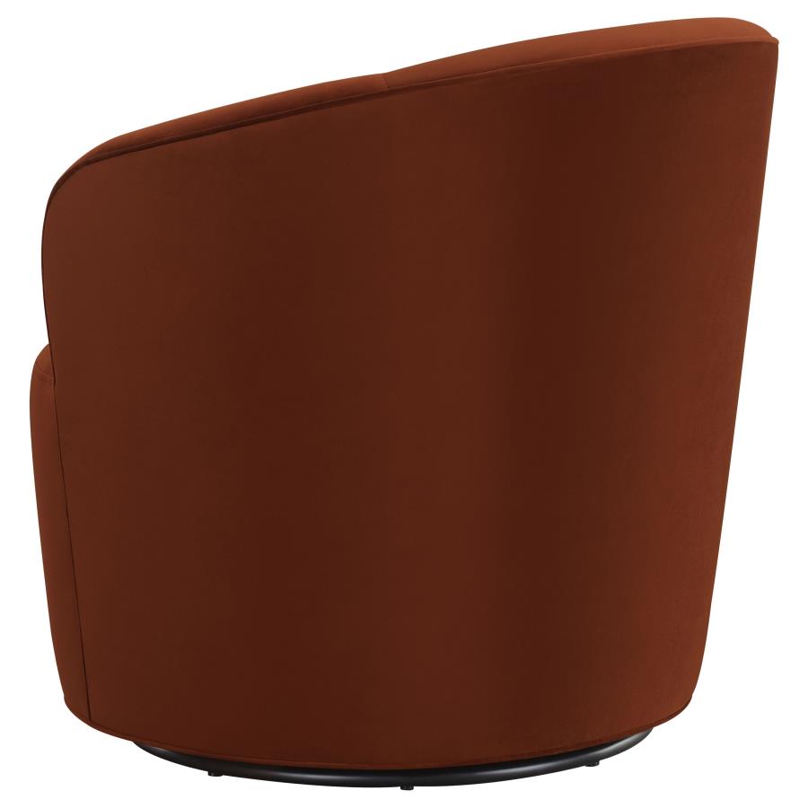 Joyce Orange Swivel Chair - furniture place usa