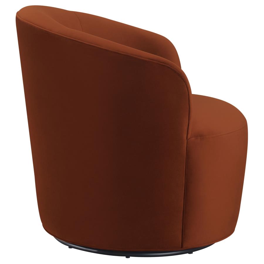Joyce Orange Swivel Chair - furniture place usa