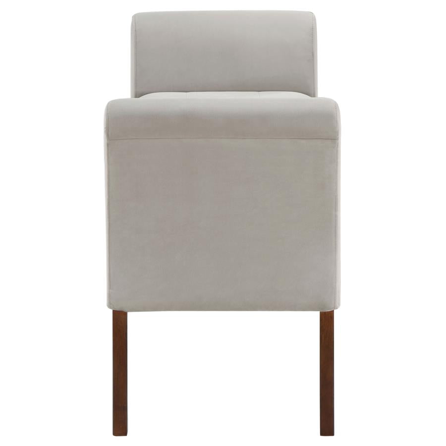 Farrah Beige Storage Bench - furniture place usa