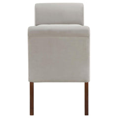 Farrah Beige Storage Bench - furniture place usa