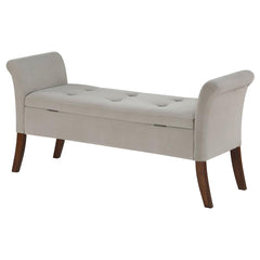 Farrah Beige Storage Bench - furniture place usa
