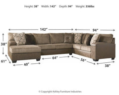 Abalone 3-Piece Sectional with Ottoman - PKG002370 - furniture place usa