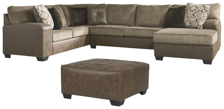 Abalone 3-Piece Sectional with Ottoman - PKG002371 - furniture place usa