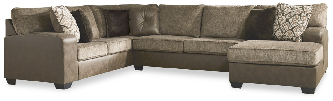 Abalone 3-Piece Sectional with Ottoman - PKG002371 - furniture place usa