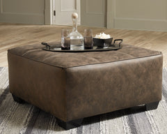 Abalone Oversized Accent Ottoman - furniture place usa