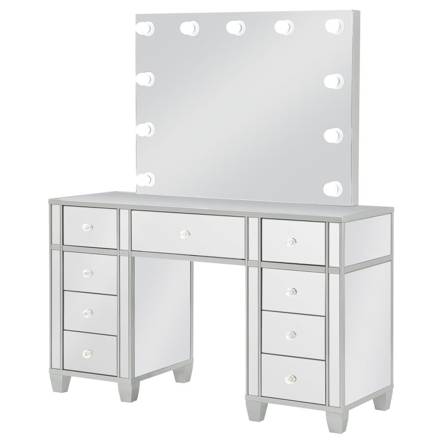 Allora Silver Vanity Set - furniture place usa