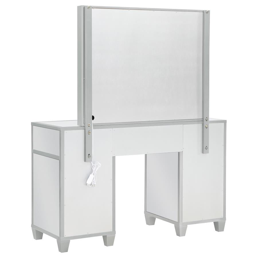 Allora Silver Vanity Set - furniture place usa