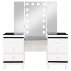 Talei Black Vanity Set - furniture place usa