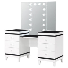 Talei Black Vanity Set - furniture place usa