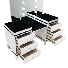 Talei Black Vanity Set - furniture place usa
