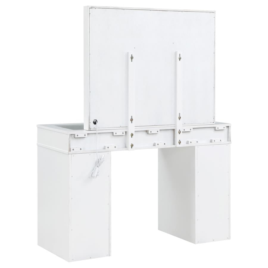 Regina White Vanity Set - furniture place usa