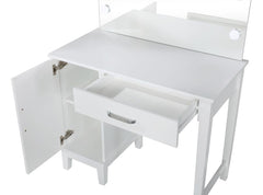 Elijah White Vanity Set - furniture place usa