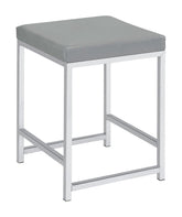 Umbridge Grey Vanity Stool - furniture place usa