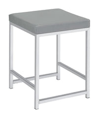 Umbridge Grey Vanity Stool - furniture place usa