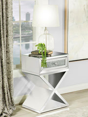 Hazel Silver Side Table - furniture place usa