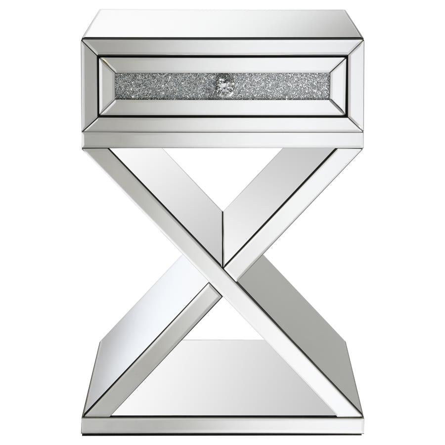 Hazel Silver Side Table - furniture place usa