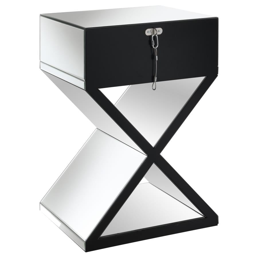 Hazel Silver Side Table - furniture place usa