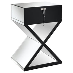 Hazel Silver Side Table - furniture place usa