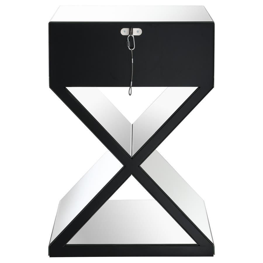 Hazel Silver Side Table - furniture place usa