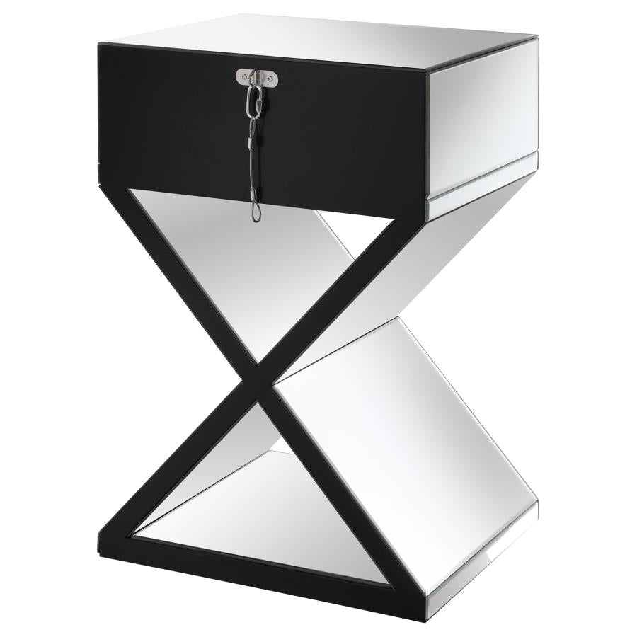 Hazel Silver Side Table - furniture place usa