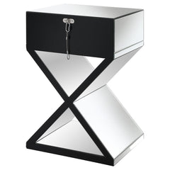 Hazel Silver Side Table - furniture place usa