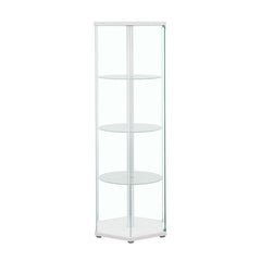 Zahavah White Curio Cabinet - furniture place usa