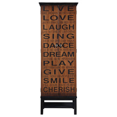 Lovegood Brown Tall Accent Cabinet - furniture place usa
