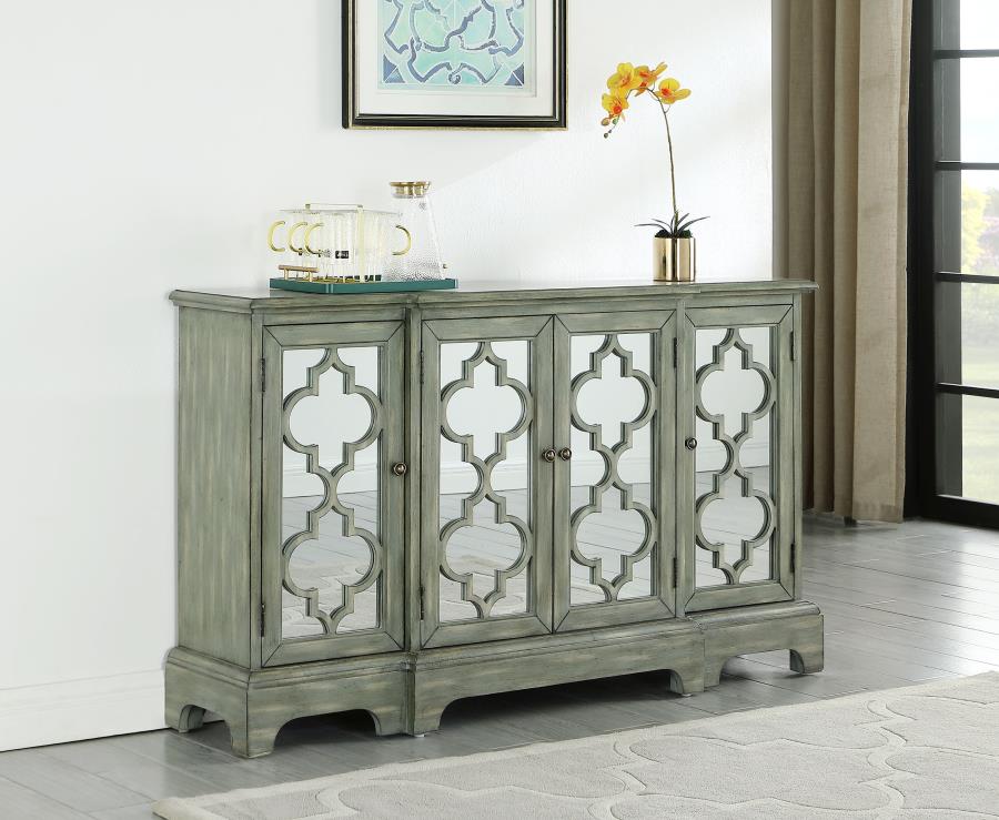 Erigeron Grey Accent Cabinet - furniture place usa