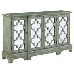 Erigeron Grey Accent Cabinet - furniture place usa