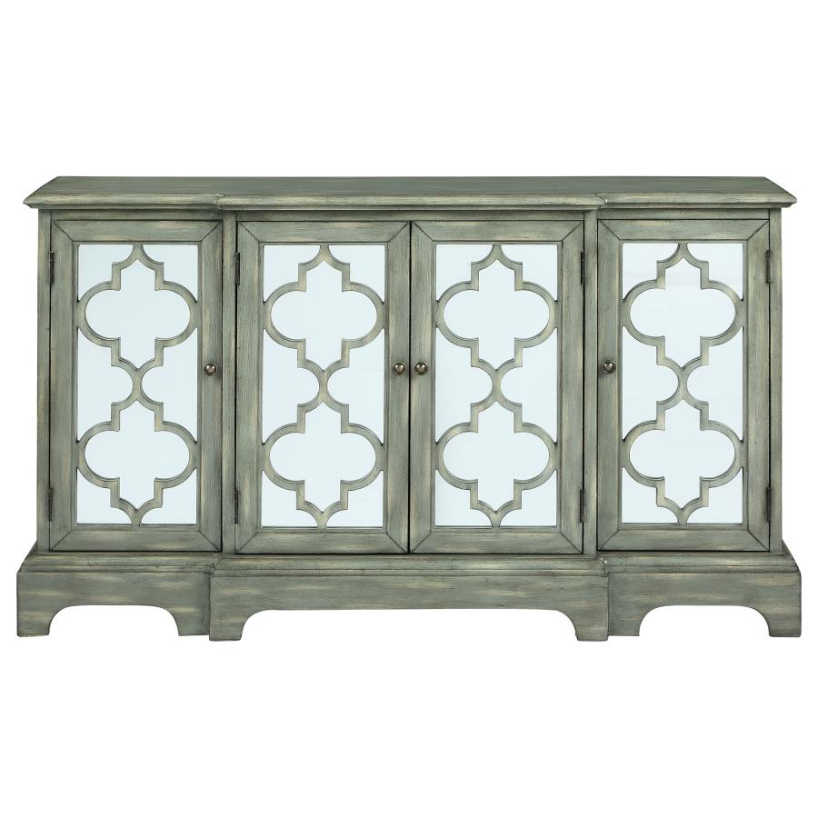 Erigeron Grey Accent Cabinet - furniture place usa