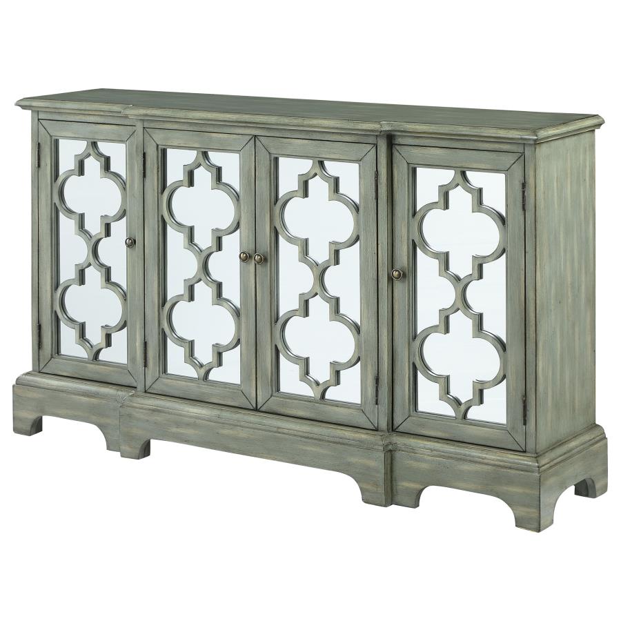 Erigeron Grey Accent Cabinet - furniture place usa