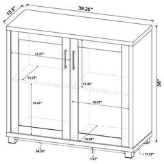 Filch Grey Accent Cabinet - furniture place usa