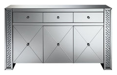 Maya Silver Accent Cabinet - furniture place usa